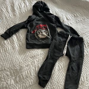 Olive and Scout Gorilla Guy Hoodie Set